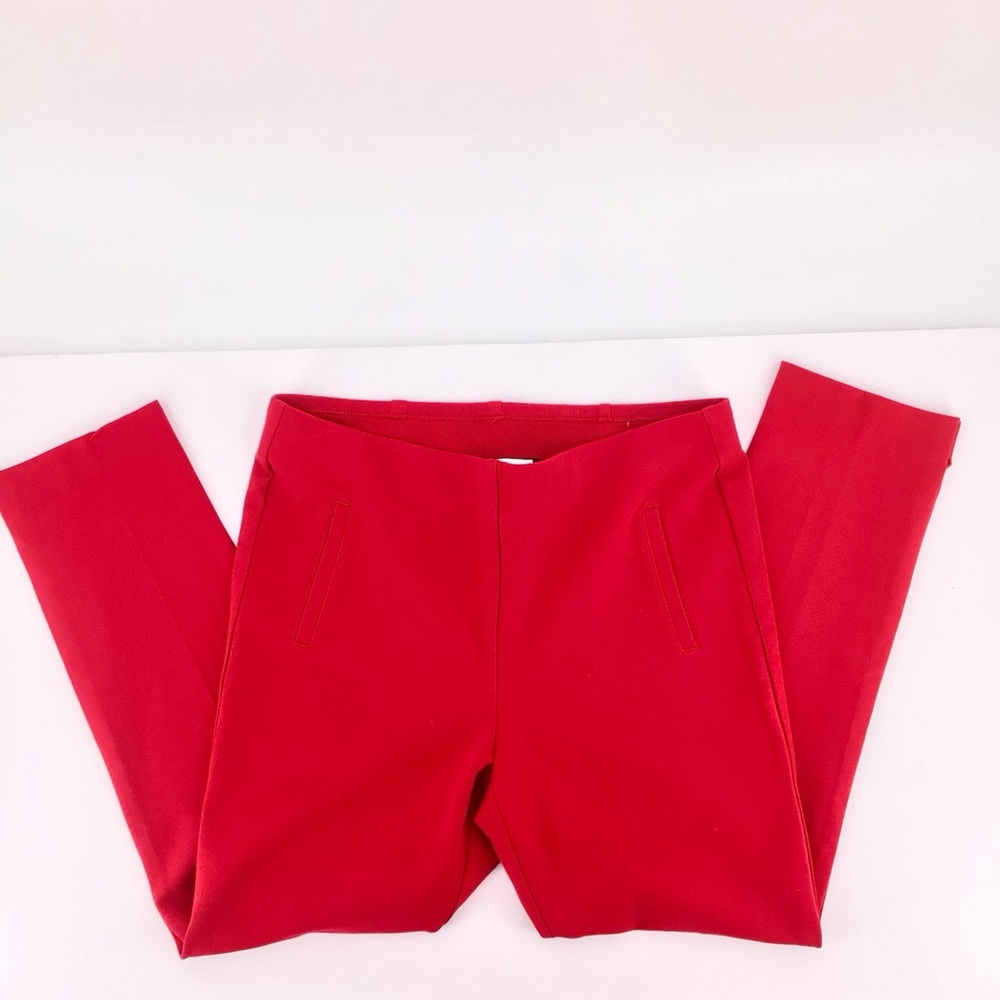 Chico's Women's Juliet Ankle Red Pants Size 2